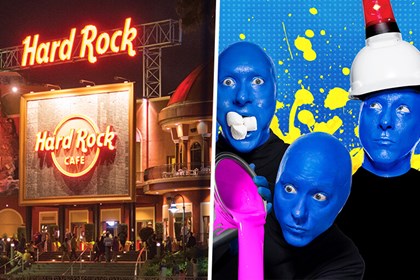 Blue Man Group & Hard Rock Cafe Combo Blue Man Group & Hard Rock Cafe Combo