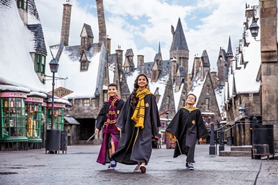 Family at Harry Potter World 