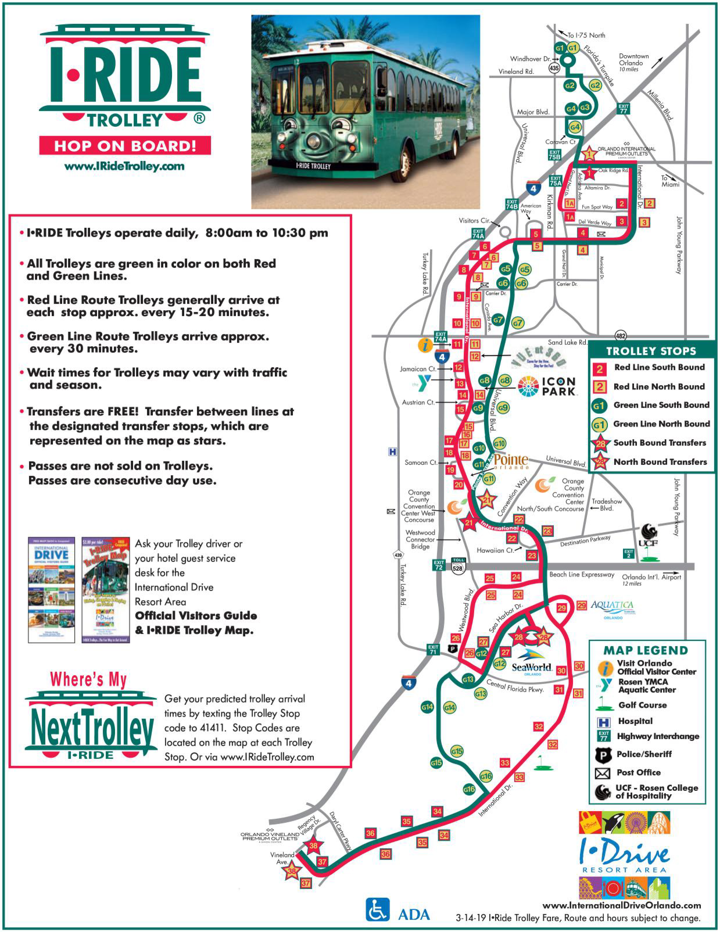 Orlando Tours Pick Up Points Map