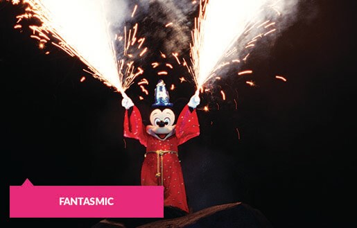 Mickey during Fantasmic performance