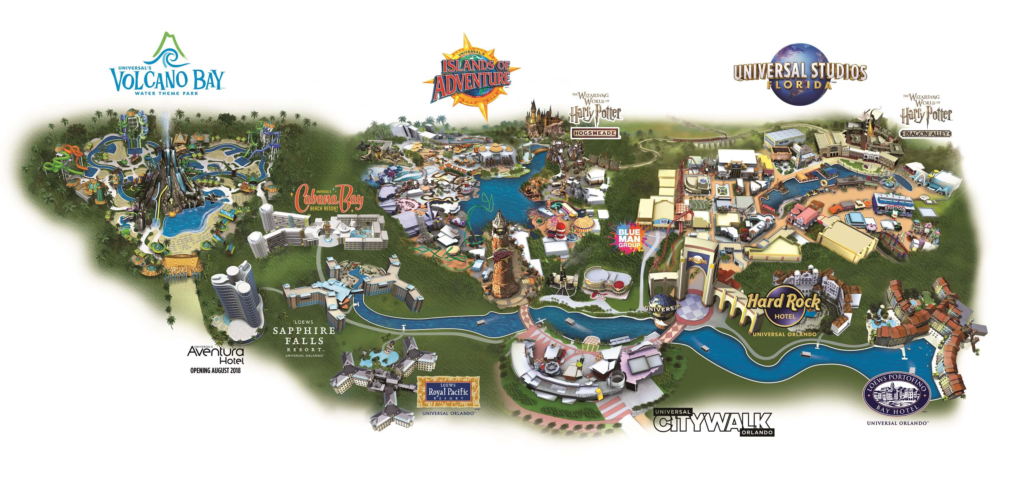 Universal Studios Orlando Map [2023 Florida Theme Park Maps]